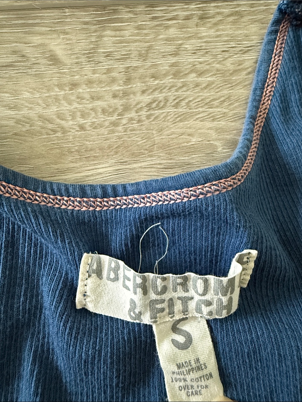Abercrombie & Fitch Y2K Blue Tank Top, Sz S - Picture 2 of 4